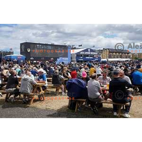 Old course St.Andrews links during 150th Open practice round in Scotland on July 13, 2022