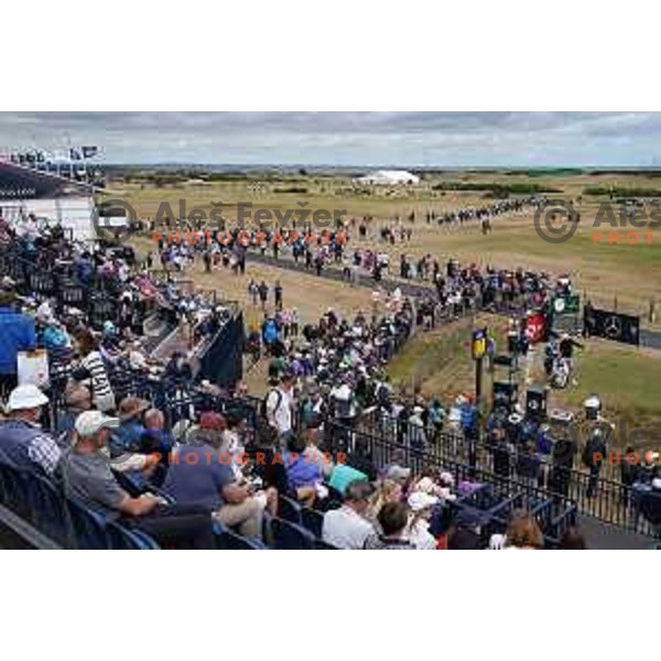 Old course St.Andrews links during 150th Open practice round in Scotland on July 13, 2022