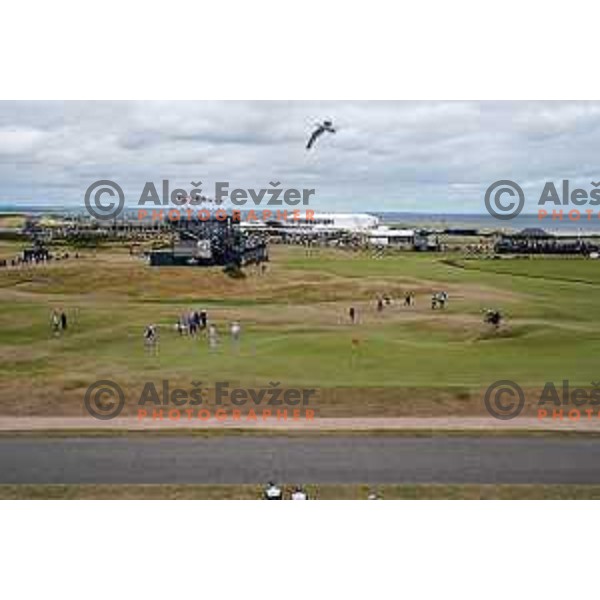 Old course St.Andrews links during 150th Open practice round in Scotland on July 13, 2022