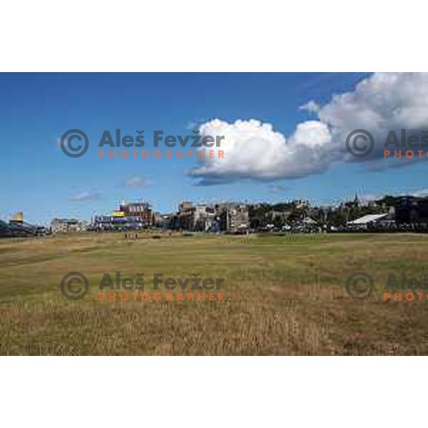 Old course St.Andrews links during 150th Open practice round in Scotland on July 13, 2022