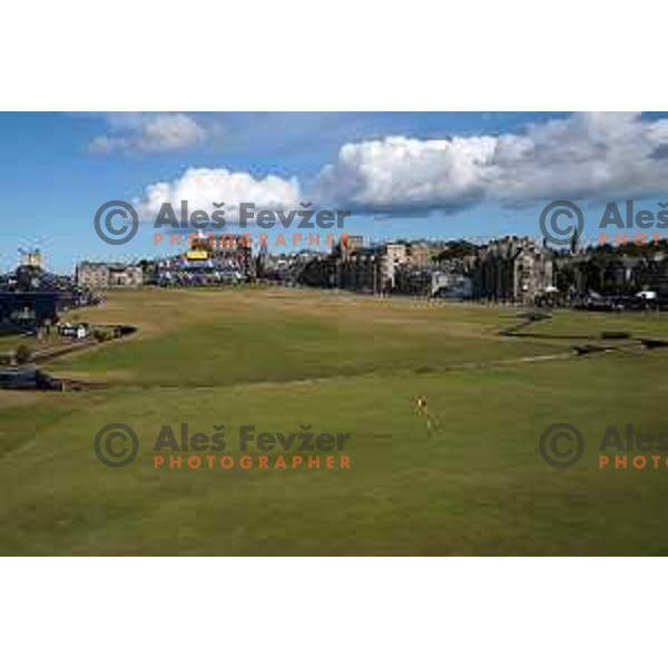 Old course St.Andrews links during 150th Open practice round in Scotland on July 13, 2022