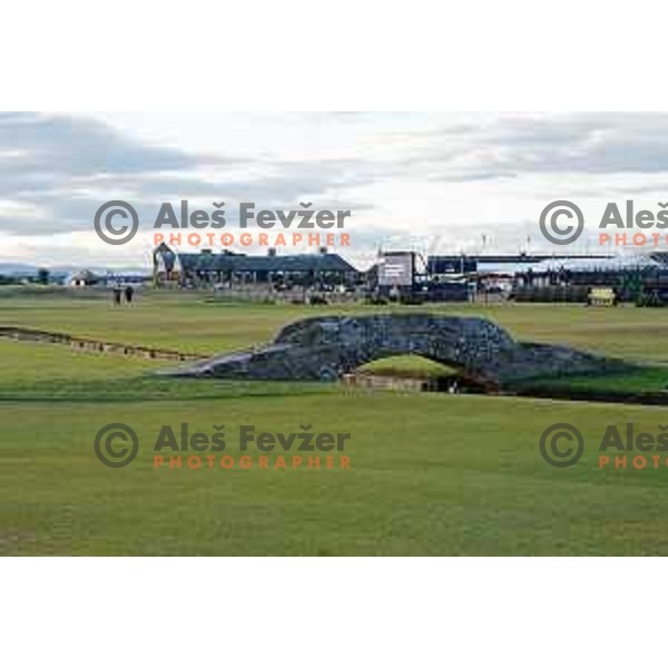 Old course St.Andrews links during 150th Open practice round in Scotland on July 13, 2022