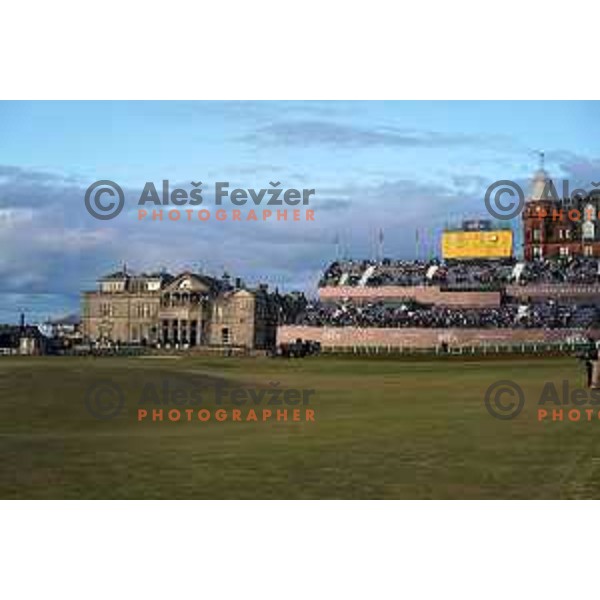 Old course St.Andrews links during 150th Open practice round in Scotland on July 13, 2022