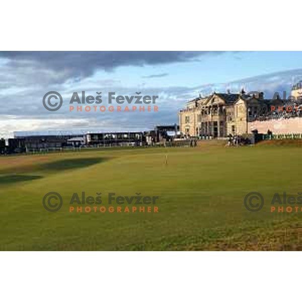 Old course St.Andrews links during 150th Open practice round in Scotland on July 13, 2022