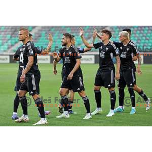 in action during Prva Liga Telemach 2022-2023 football match between Gorica and Bravo in Gorica, Slovenia on July 18, 2022