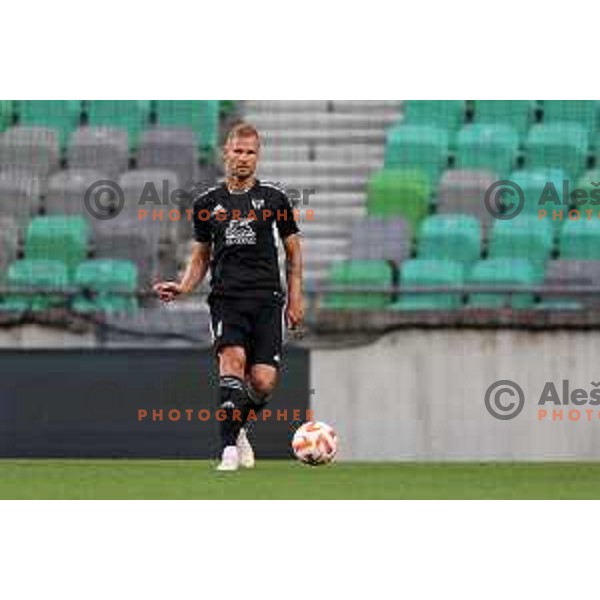 Gregor Balazic in action during Prva Liga Telemach 2022-2023 football match between Olimpija and Mura in SRC Stozice, Ljubljana, Slovenia on July 17, 2022