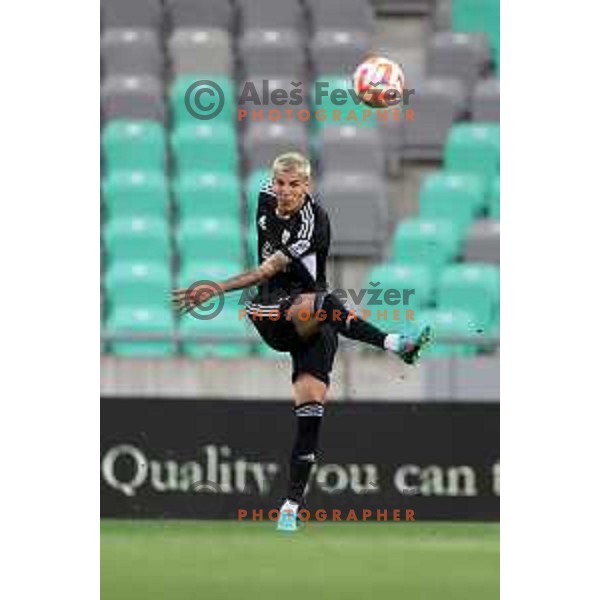 Tio Cipot in action during Prva Liga Telemach 2022-2023 football match between Olimpija and Mura in SRC Stozice, Ljubljana, Slovenia on July 17, 2022