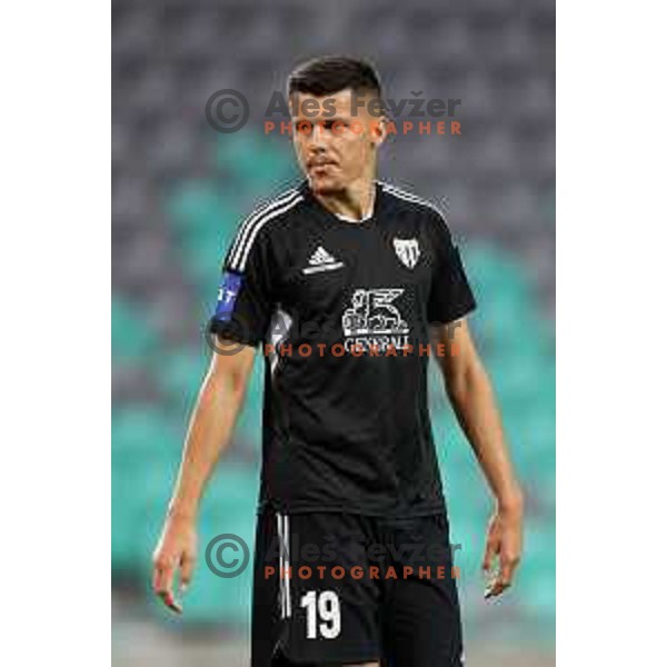Mirlind Daku in action during Prva Liga Telemach 2022-2023 football match between Gorica and Bravo in Gorica, Slovenia on July 18, 2022
