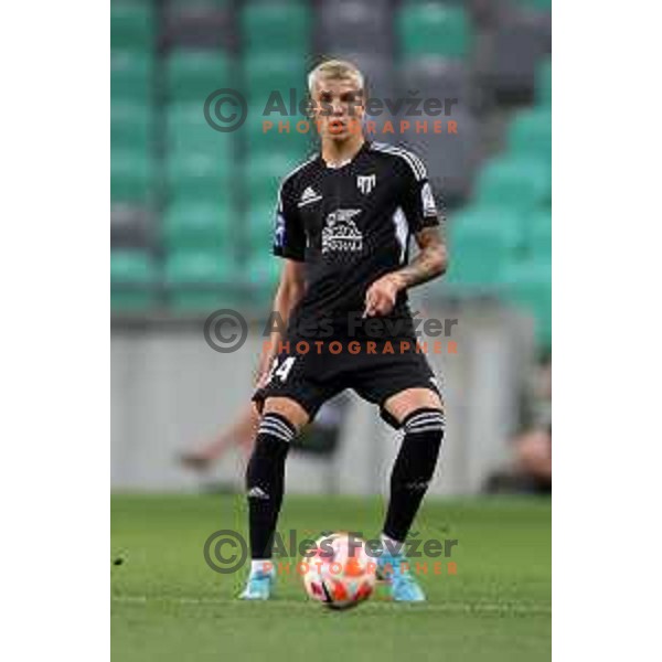 Tio Cipot in action during Prva Liga Telemach 2022-2023 football match between Olimpija and Mura in SRC Stozice, Ljubljana, Slovenia on July 17, 2022
