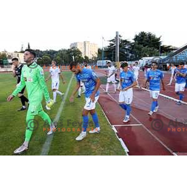 in action during Prva Liga Telemach 2022-2023 football match between Gorica and Bravo in Gorica, Slovenia on July 18, 2022