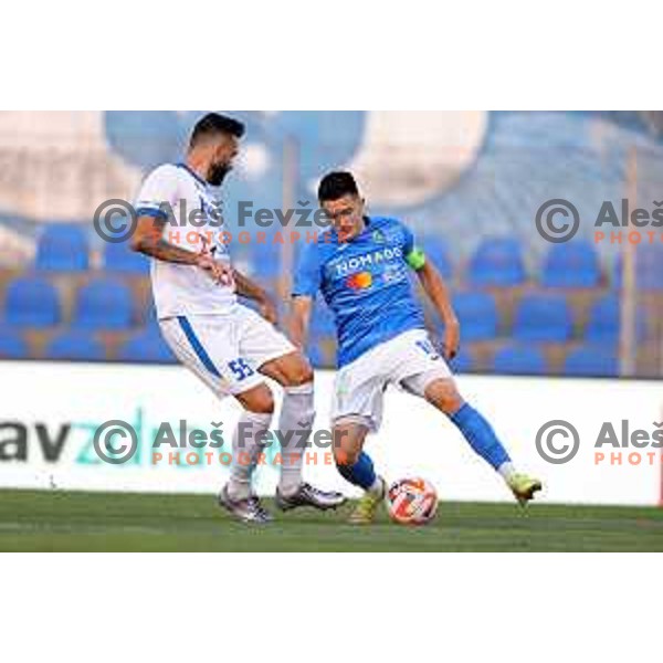 Martin Kramaric in action during Prva Liga Telemach 2022-2023 football match between Gorica and Bravo in Gorica, Slovenia on July 18, 2022