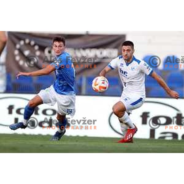 in action during Prva Liga Telemach 2022-2023 football match between Gorica and Bravo in Gorica, Slovenia on July 18, 2022