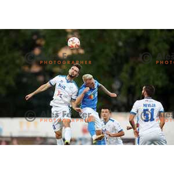 in action during Prva Liga Telemach 2022-2023 football match between Gorica and Bravo in Gorica, Slovenia on July 18, 2022