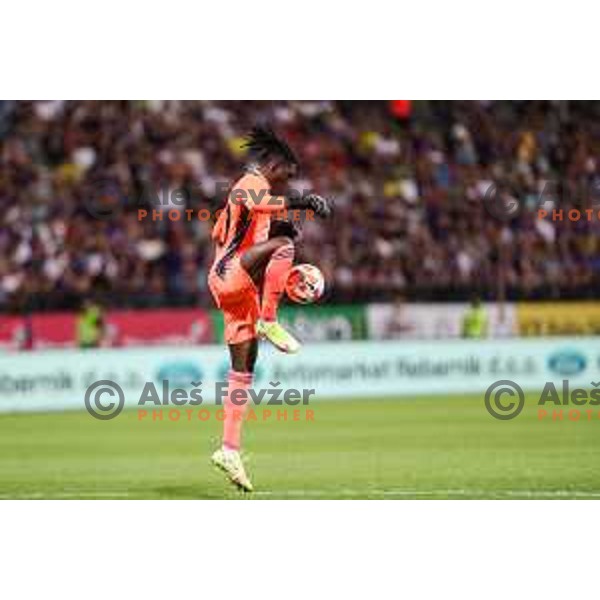 in action during UEFA Champions League qualifier between Maribor (SLO) and Sheriff Tiraspol (MOL) in Ljudski vrt, Maribor, Slovenia on July 20, 2022