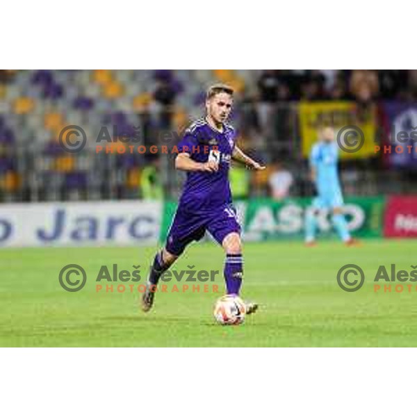 Jan Repas in action during UEFA Champions League qualifier between Maribor (SLO) and Sheriff Tiraspol (MOL) in Ljudski vrt, Maribor, Slovenia on July 20, 2022