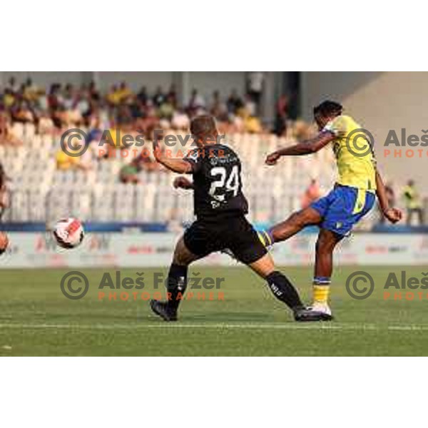 Bede Osuji in action during UEFA Conference League Qualifier between Koper (SLO) and Vaduz (LIE) at Arena Bonifika, Koper, Slovenia on July 21, 2022