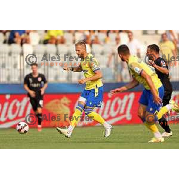 Andrej Kotnik in action during UEFA Conference League Qualifier between Koper (SLO) and Vaduz (LIE) at Arena Bonifika, Koper, Slovenia on July 21, 2022