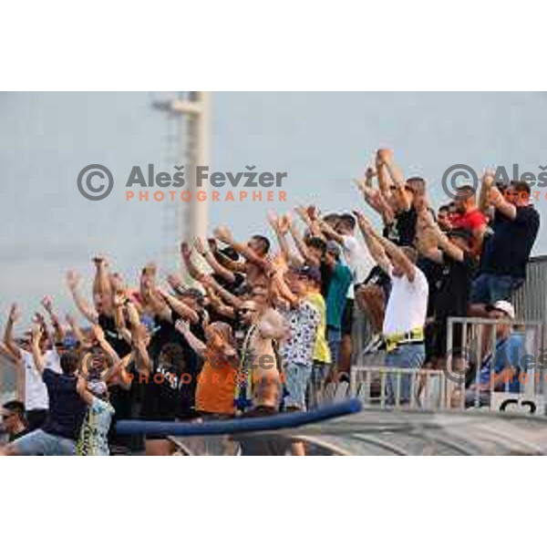 in action during UEFA Conference League Qualifier between Koper (SLO) and Vaduz (LIE) at Arena Bonifika, Koper, Slovenia on July 21, 2022