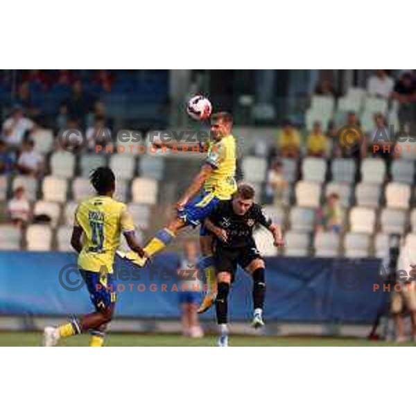 in action during UEFA Conference League Qualifier between Koper (SLO) and Vaduz (LIE) at Arena Bonifika, Koper, Slovenia on July 21, 2022
