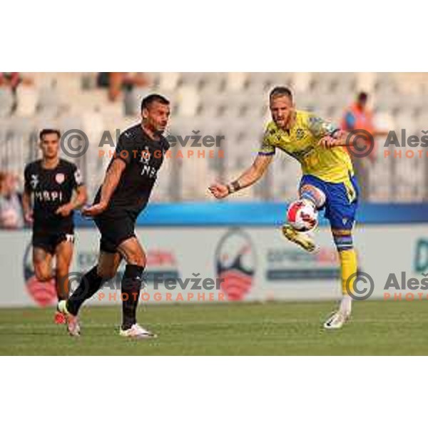 Andrej Kotnik in action during UEFA Conference League Qualifier between Koper (SLO) and Vaduz (LIE) at Arena Bonifika, Koper, Slovenia on July 21, 2022