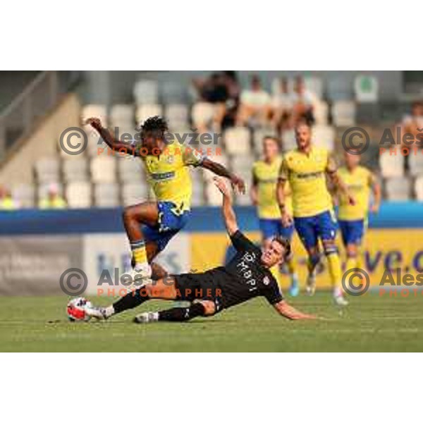 Bede Osuji in action during UEFA Conference League Qualifier between Koper (SLO) and Vaduz (LIE) at Arena Bonifika, Koper, Slovenia on July 21, 2022