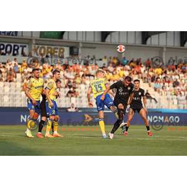 in action during UEFA Conference League Qualifier between Koper (SLO) and Vaduz (LIE) at Arena Bonifika, Koper, Slovenia on July 21, 2022