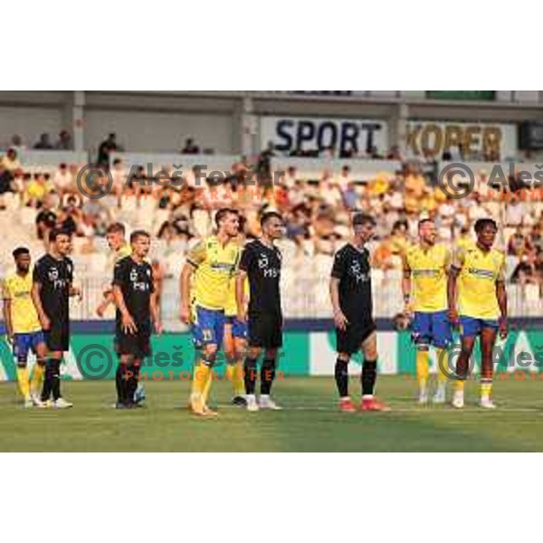 in action during UEFA Conference League Qualifier between Koper (SLO) and Vaduz (LIE) at Arena Bonifika, Koper, Slovenia on July 21, 2022