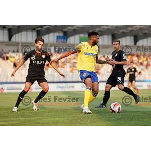 Kaheem Antony Parris in action during UEFA Conference League Qualifier between Koper (SLO) and Vaduz (LIE) at Arena Bonifika, Koper, Slovenia on July 21, 2022