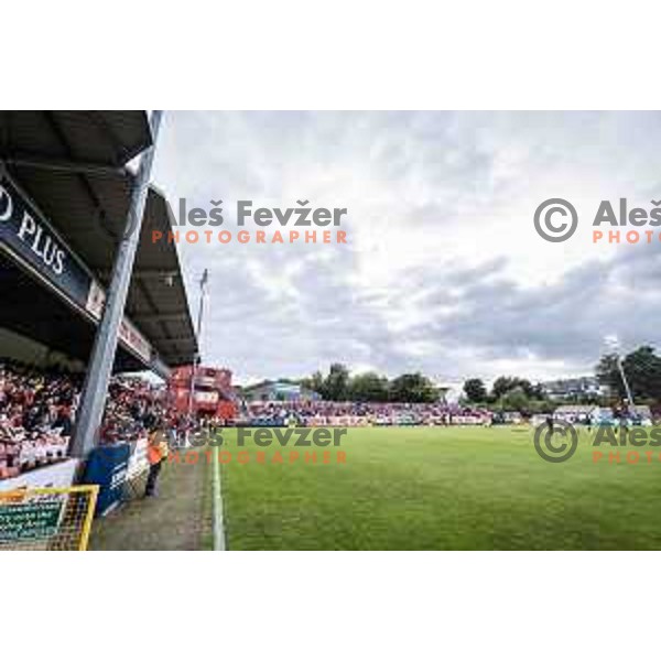 in action during UEFA Conference league qualifier football match between Saint Patrick’s Athletic and NS Mura in Richmond Park, Dublin, Ireland on July 21, 2022. Photo: Jure Banfi/www.alesfevzer.com