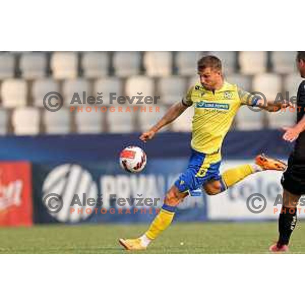 in action during UEFA Conference League Qualifier between Koper (SLO) and Vaduz (LIE) at Arena Bonifika, Koper, Slovenia on July 21, 2022