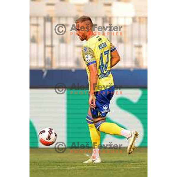 in action during UEFA Conference League Qualifier between Koper (SLO) and Vaduz (LIE) at Arena Bonifika, Koper, Slovenia on July 21, 2022