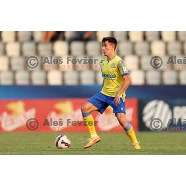 in action during UEFA Conference League Qualifier between Koper (SLO) and Vaduz (LIE) at Arena Bonifika, Koper, Slovenia on July 21, 2022