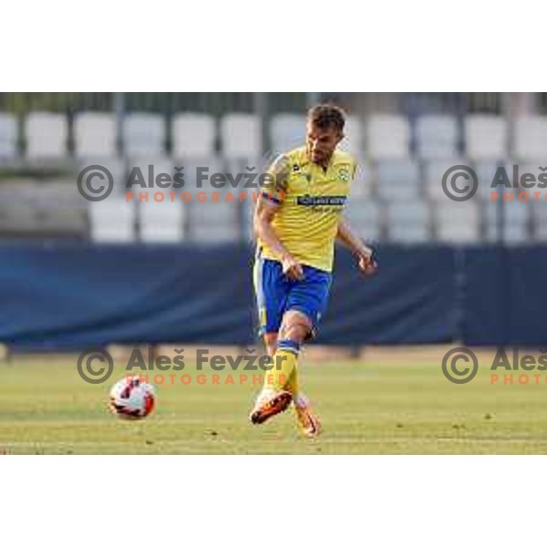 in action during UEFA Conference League Qualifier between Koper (SLO) and Vaduz (LIE) at Arena Bonifika, Koper, Slovenia on July 21, 2022