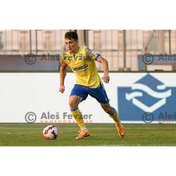 in action during UEFA Conference League Qualifier between Koper (SLO) and Vaduz (LIE) at Arena Bonifika, Koper, Slovenia on July 21, 2022