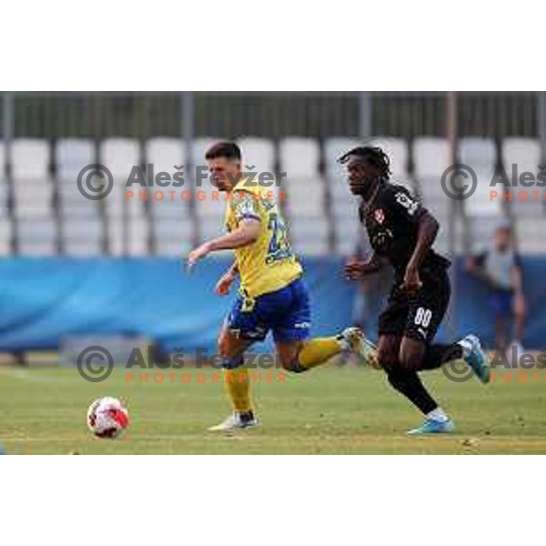 Luka Susnjara in action during UEFA Conference League Qualifier between Koper (SLO) and Vaduz (LIE) at Arena Bonifika, Koper, Slovenia on July 21, 2022
