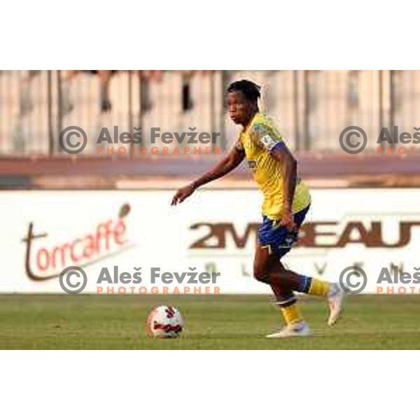in action during UEFA Conference League Qualifier between Koper (SLO) and Vaduz (LIE) at Arena Bonifika, Koper, Slovenia on July 21, 2022