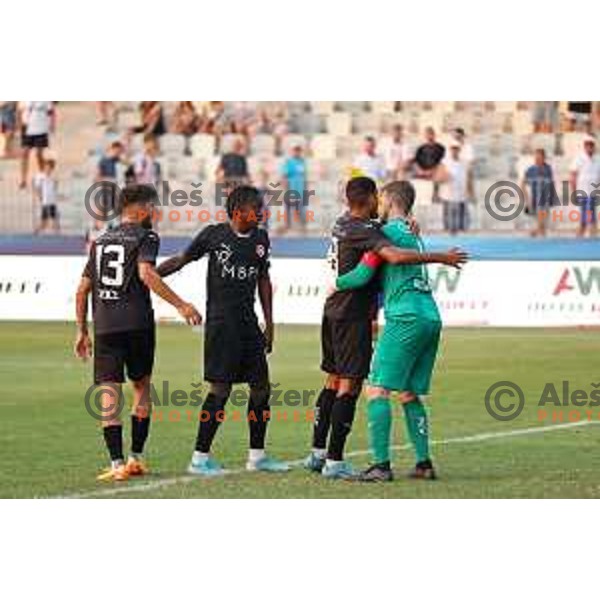 in action during UEFA Conference League Qualifier between Koper (SLO) and Vaduz (LIE) at Arena Bonifika, Koper, Slovenia on July 21, 2022