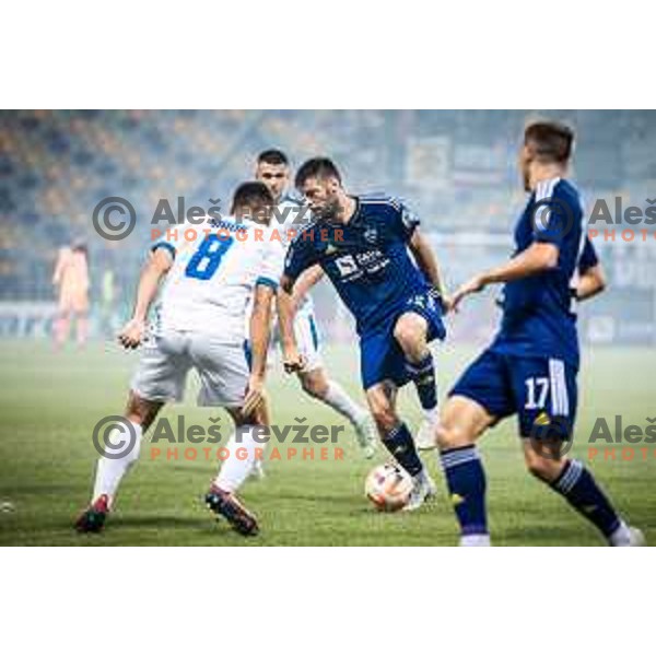 Roko Baturina in action during Prva liga Telemach football match between Maribor and Gorica in Ljudski vrt, Maribor, Slovenia on July 23, 2022. Photo: Jure Banfi/www.alesfevzer.com