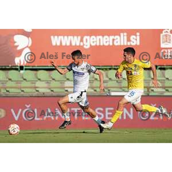 in action during Prva Liga Telemach 2022-2023 football match between Bravo and Koper in Ljubljana, Slovenia on July 24, 2022
