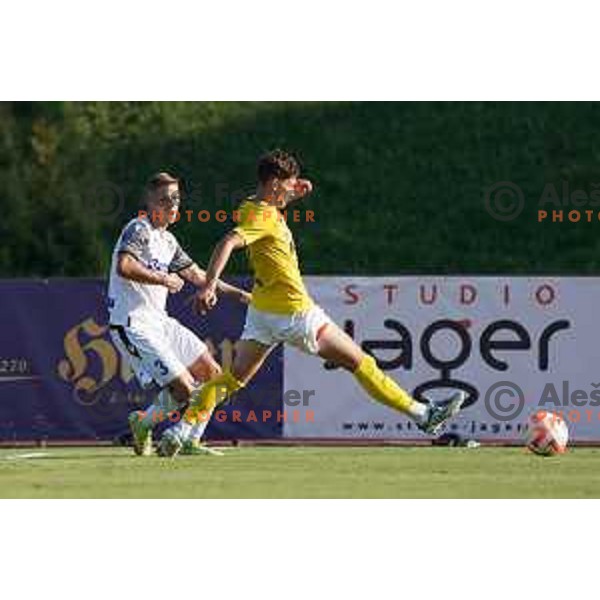 in action during Prva Liga Telemach 2022-2023 football match between Bravo and Koper in Ljubljana, Slovenia on July 24, 2022