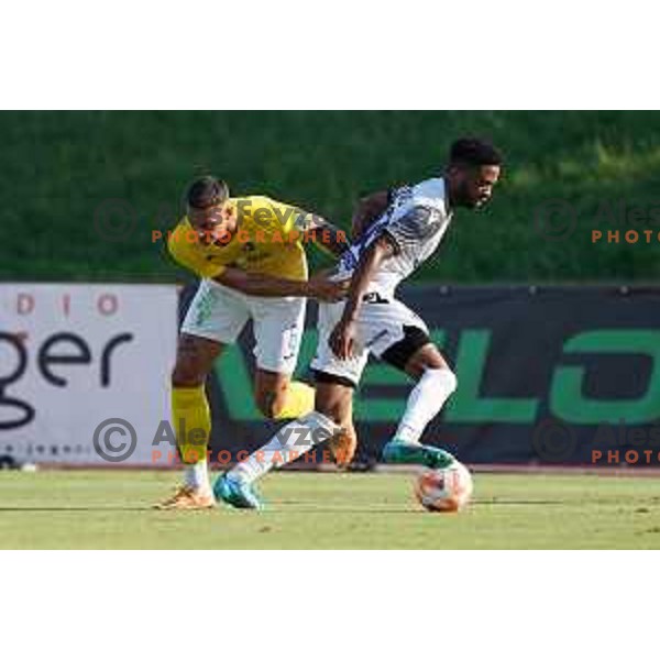 in action during Prva Liga Telemach 2022-2023 football match between Bravo and Koper in Ljubljana, Slovenia on July 24, 2022