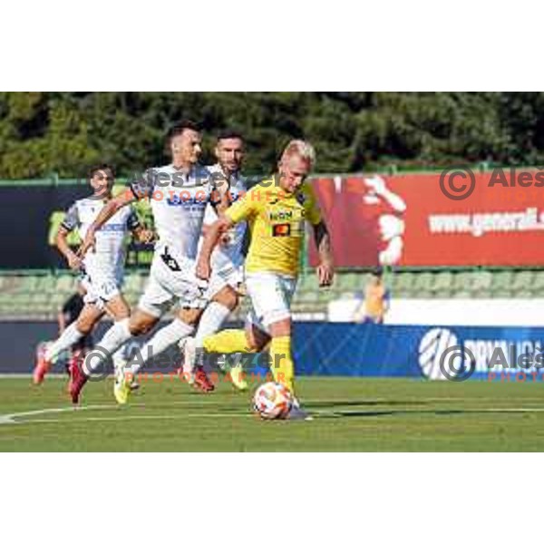 in action during Prva Liga Telemach 2022-2023 football match between Bravo and Koper in Ljubljana, Slovenia on July 24, 2022