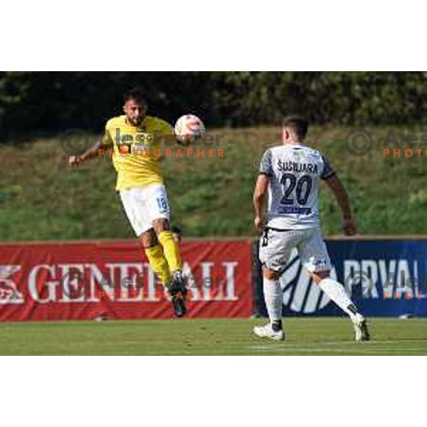in action during Prva Liga Telemach 2022-2023 football match between Bravo and Koper in Ljubljana, Slovenia on July 24, 2022