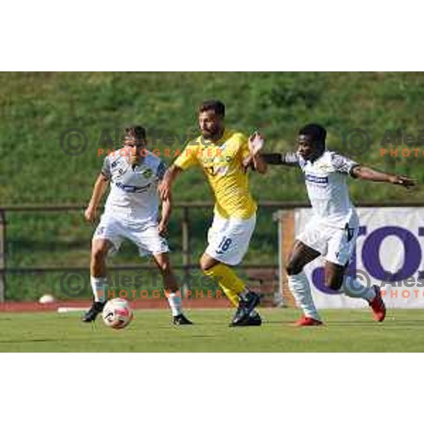 in action during Prva Liga Telemach 2022-2023 football match between Bravo and Koper in Ljubljana, Slovenia on July 24, 2022