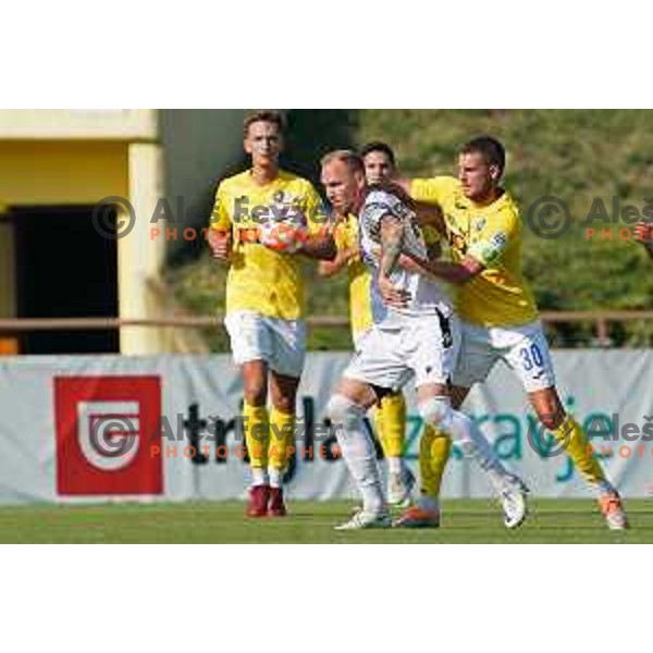 in action during Prva Liga Telemach 2022-2023 football match between Bravo and Koper in Ljubljana, Slovenia on July 24, 2022