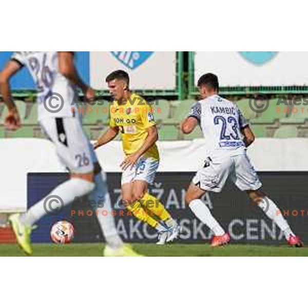 in action during Prva Liga Telemach 2022-2023 football match between Bravo and Koper in Ljubljana, Slovenia on July 24, 2022