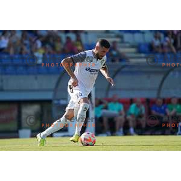 in action during Prva Liga Telemach 2022-2023 football match between Bravo and Koper in Ljubljana, Slovenia on July 24, 2022