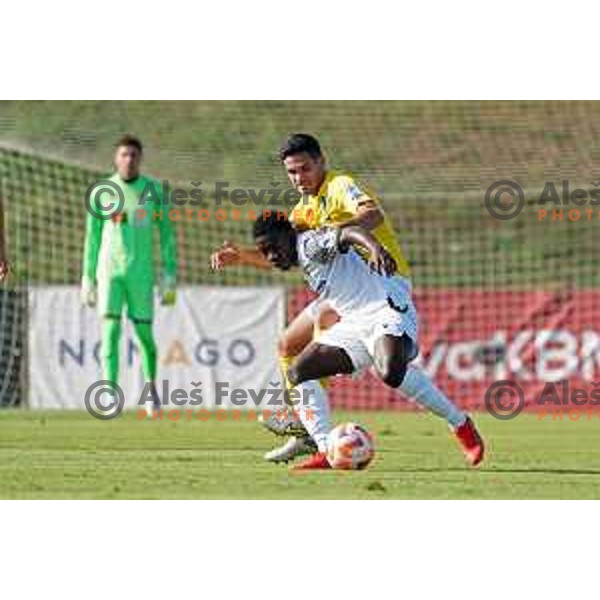 in action during Prva Liga Telemach 2022-2023 football match between Bravo and Koper in Ljubljana, Slovenia on July 24, 2022