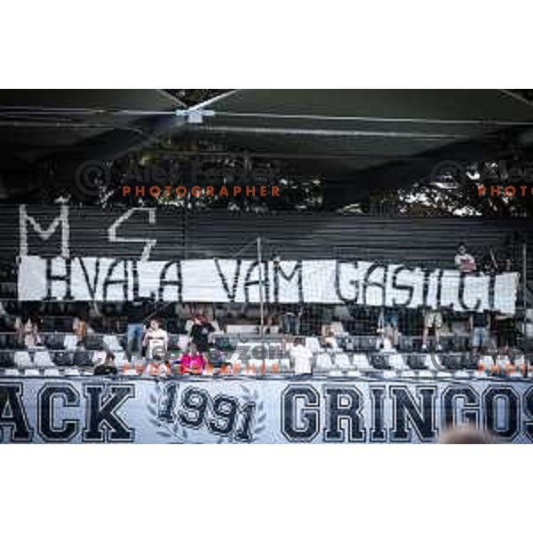 Black Gringos during Prva liga Telekom football match between Mura and Domzale in Fazanerija, Murska Sobota, Slovenia on July 24, 2022. Photo: Jure Banfi
