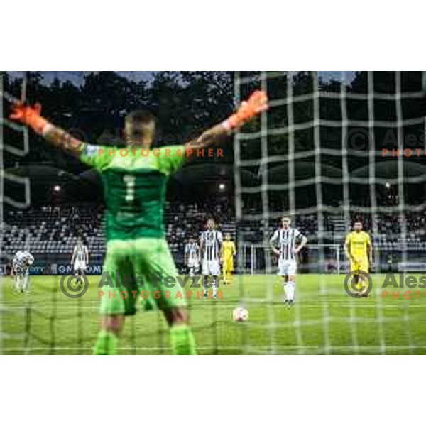 Luka Bobicanec in action during Prva liga Telekom football match between Mura and Domzale in Fazanerija, Murska Sobota, Slovenia on July 24, 2022. Photo: Jure Banfi